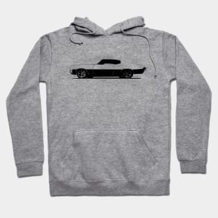 1969 Chevy Chevelle - stylized monochrome Hoodie